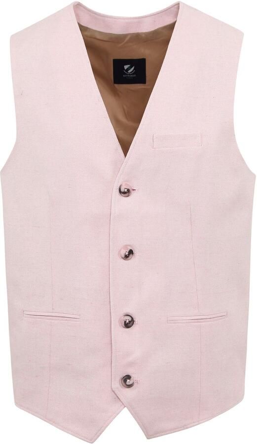 Suitable Blazer Gilet Loop Roze - Foto 5