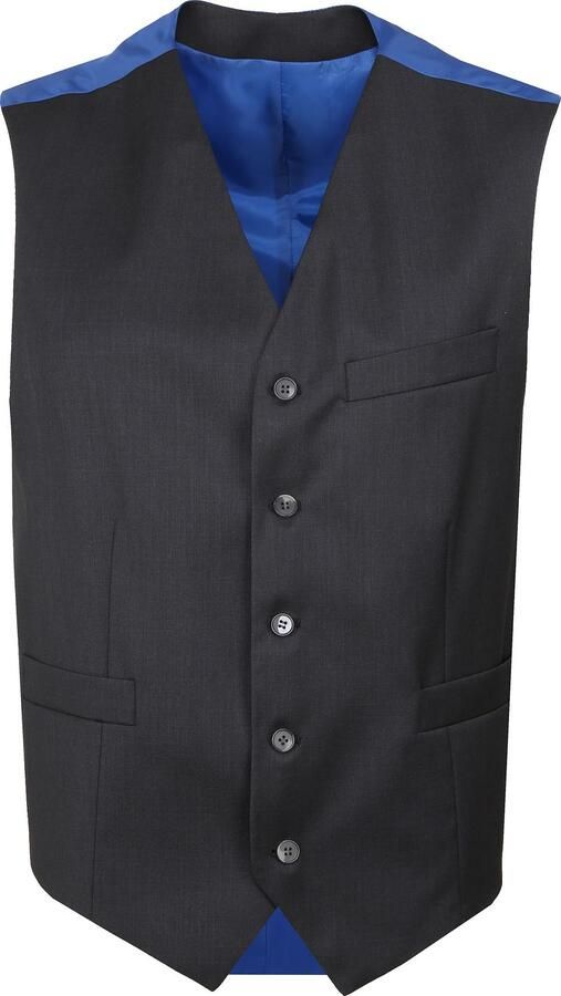 Suitable Gilet Piga Wol Antraciet