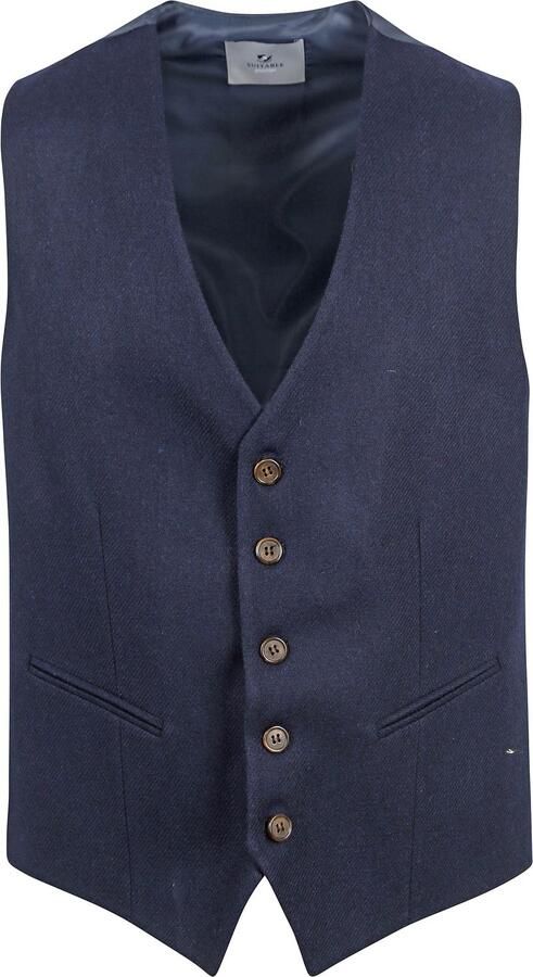 Suitable Blazer Gilet Tweed Navy - Foto 2