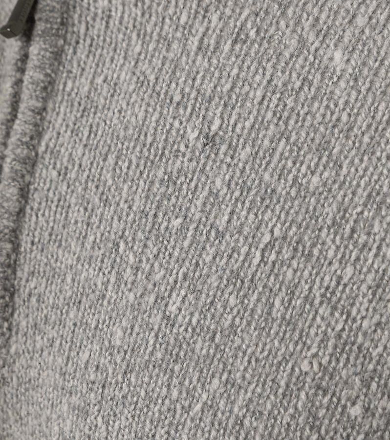 Suitable Half Zip Pullover Boiled Wool Grijs - Foto 2