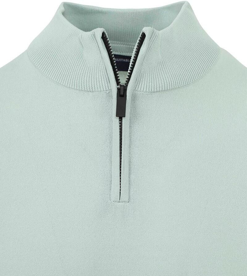 Suitable Half Zip Trui Mintgroen - Foto 3