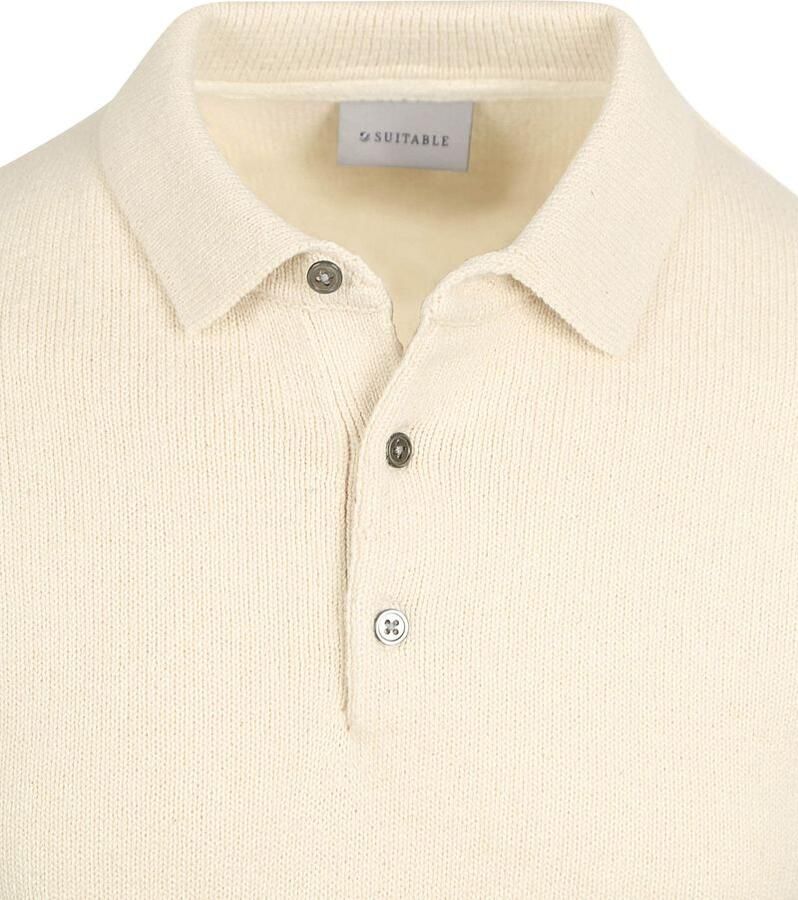 Suitable Heavy Knitted Polo Raw Ecru - Foto 2