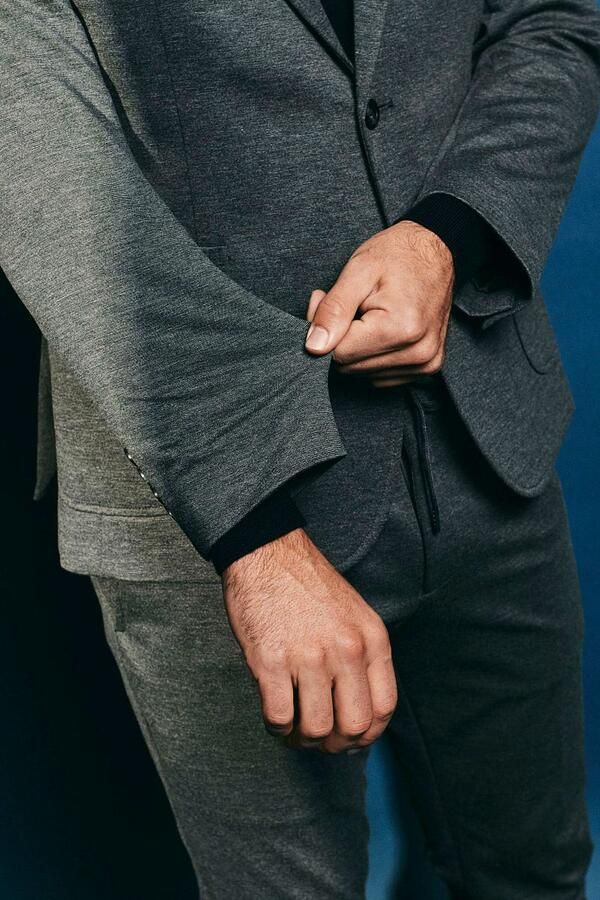 Suitable Jersey Suit Antraciet - Foto 3