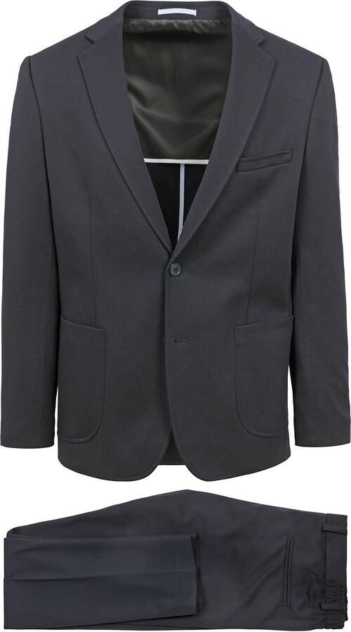 Suitable Jersey Suit Navy