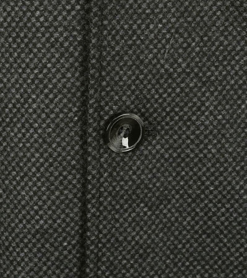 Suitable K150 Coat Wol Blend Ruit Donkergroen - Foto 3