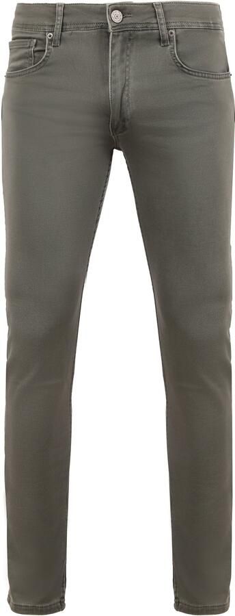 Suitable Broek Kant Jeans Groen