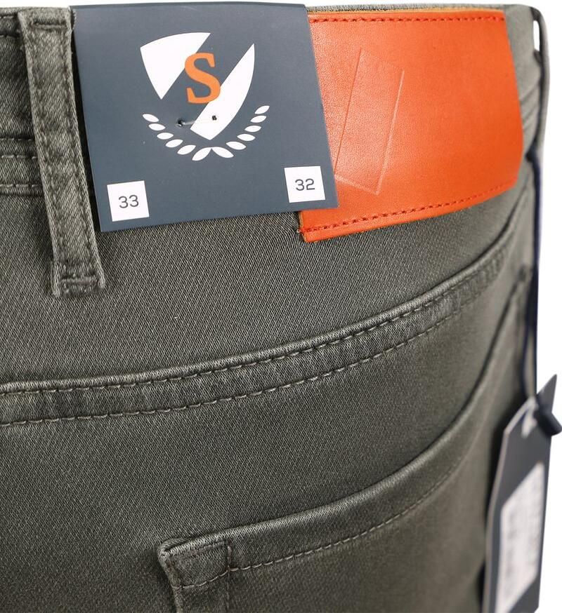 Suitable Broek Kant Jeans Groen - Foto 2