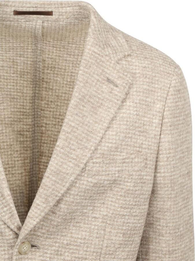 Suitable Blazer Knitted Colbert Unlined Beige - Foto 3