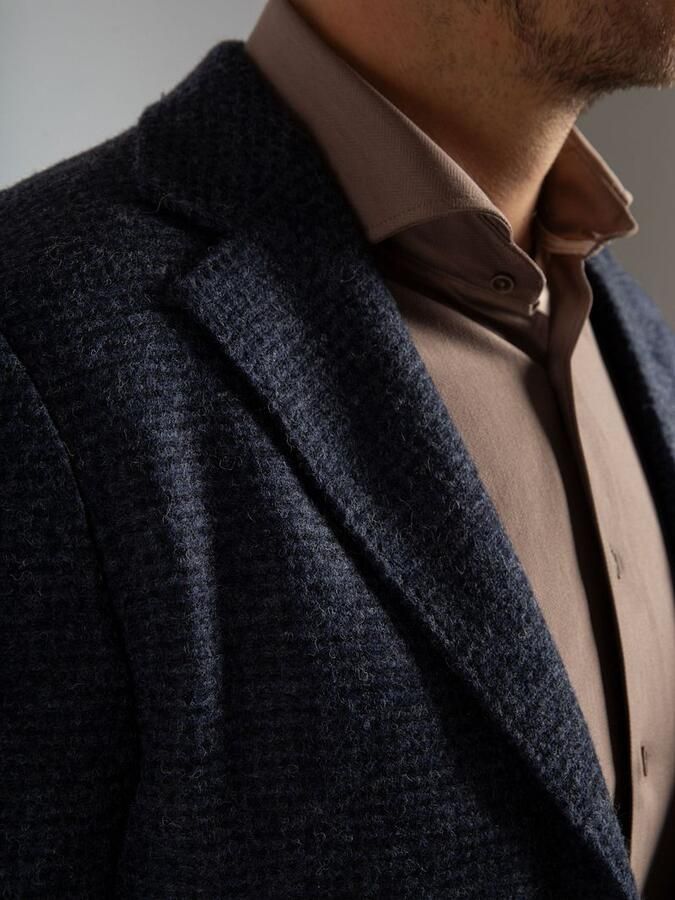 Suitable Blazer Knitted Colbert Unlined Navy - Foto 2