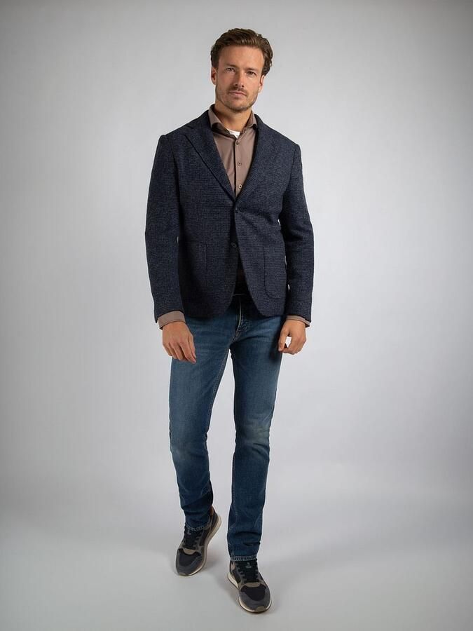 Suitable Blazer Knitted Colbert Unlined Navy - Foto 3