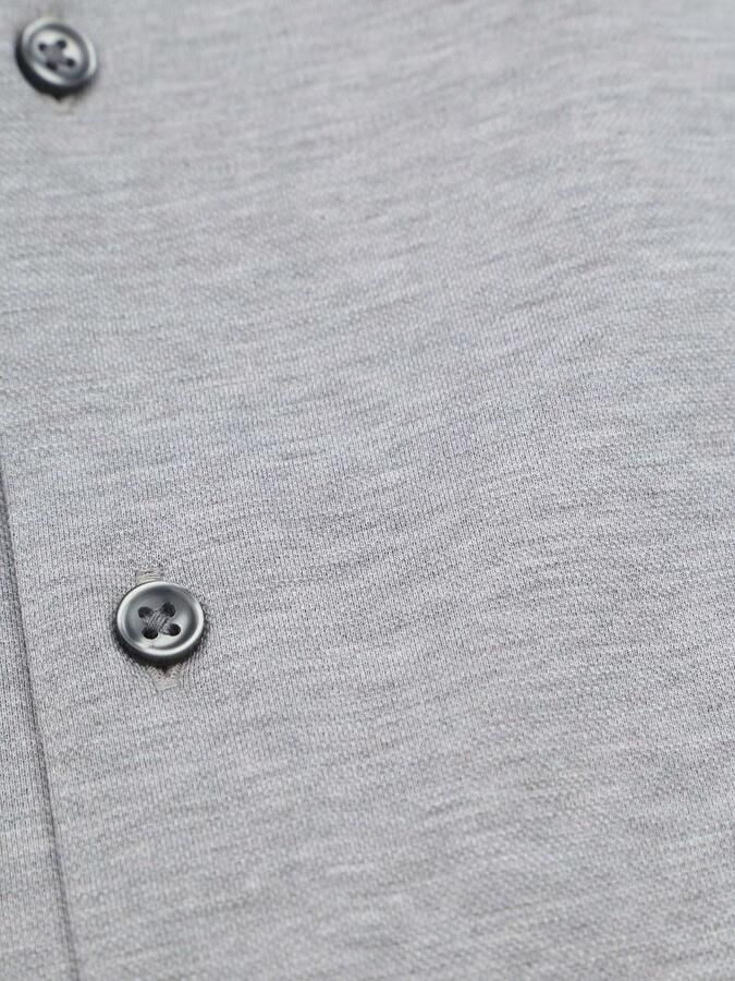 Suitable Overhemd Lange Mouw Knitted Grijs - Foto 3