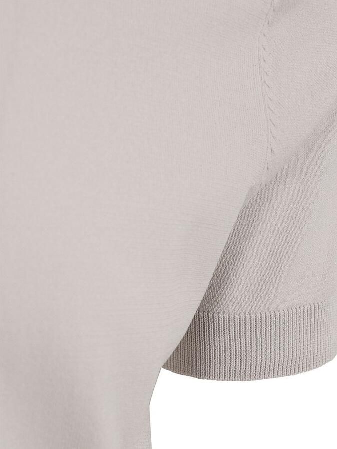 Suitable Knitted Half Zip Polo Dan Ecru - Foto 2