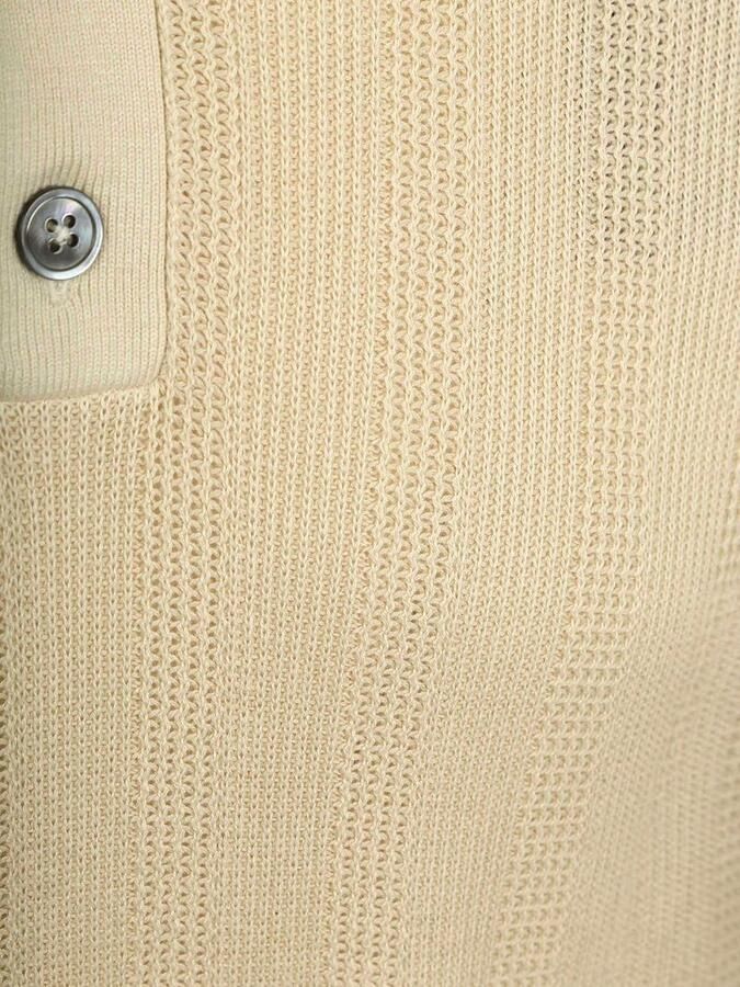 Suitable Knitted Jacquard Polo Sand - Foto 4