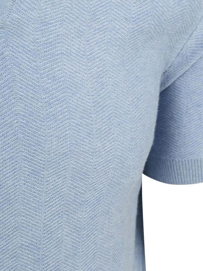 Suitable T-shirt Knitted Polo Riva Harring Lichtblauw - Foto 3