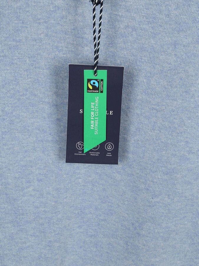 Suitable T-shirt Knitted Polo Riva Harring Lichtblauw - Foto 4
