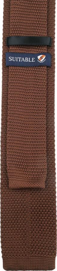 Suitable Knitted Stropdas Bruin TK-06 - Foto 2