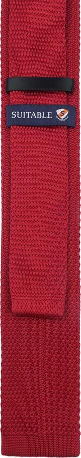 Suitable Knitted Stropdas Rood TK-04 - Foto 2