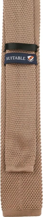 Suitable Knitted Stropdas Taupe TK-07 - Foto 2