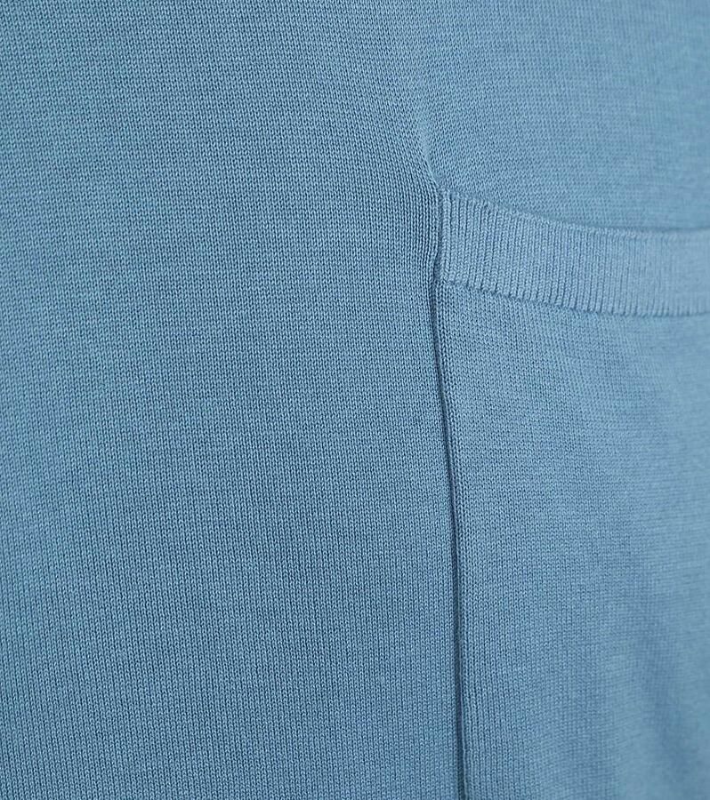 Suitable T-shirt Knitted T-shirt Pocket Compact Blauw - Foto 3