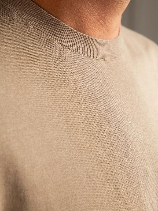 Suitable Knitted T-shirt Pocket Compact Camel - Foto 5