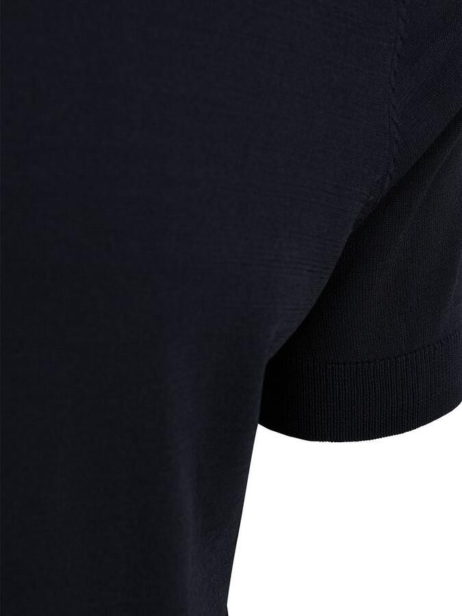 Suitable T-shirt Korte Mouw Knitted T-shirt Wake Navy - Foto 3