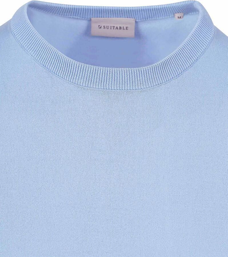 Suitable Knitted T-shirt Wap Lichtblauw - Foto 2