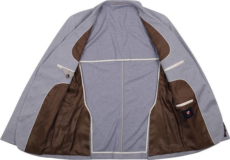 Suitable Kostuum Flex Pied De Poule Blauw - Foto 5