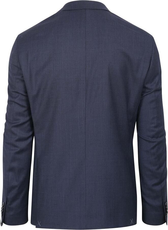 Suitable Kostuum Lucius Birdseye Wol Donkerblauw - Foto 2