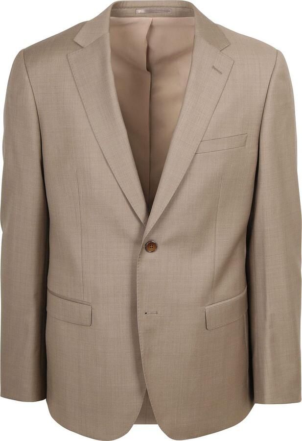 Suitable Kostuum Sharkskin Wol Sand - Foto 5