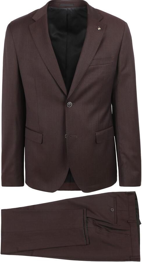 Suitable Kostuum Strato Wol Bordeaux - Foto 4
