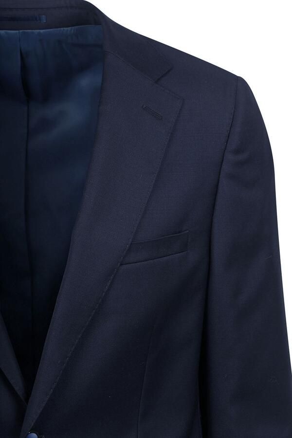 Suitable Kostuum Wol Navy - Foto 4