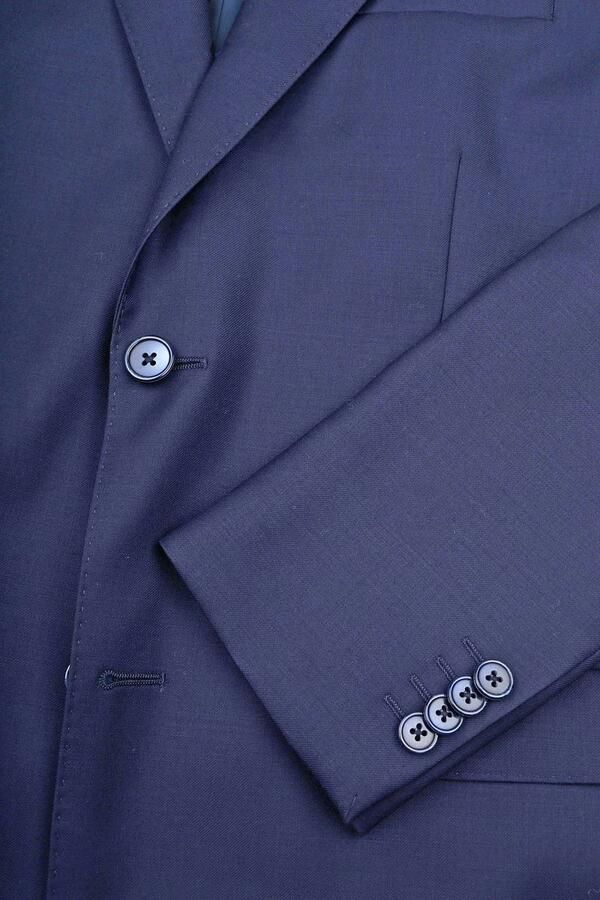 Suitable Kostuum Wol Royal Blauw - Foto 4