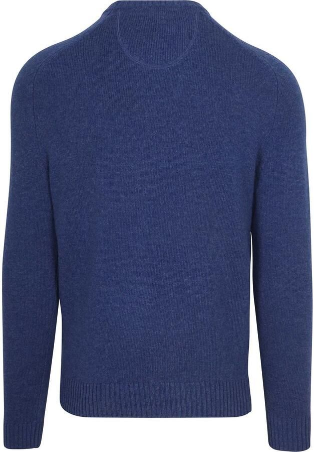 Suitable Sweaters Lamswol Trui Ronde Hals Royal Blauw - Foto 4