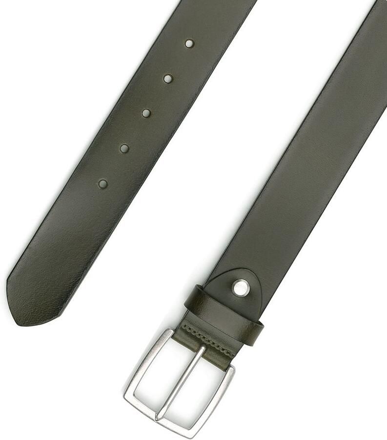 Suitable Riem Leren Riem Groen Washed - Foto 2