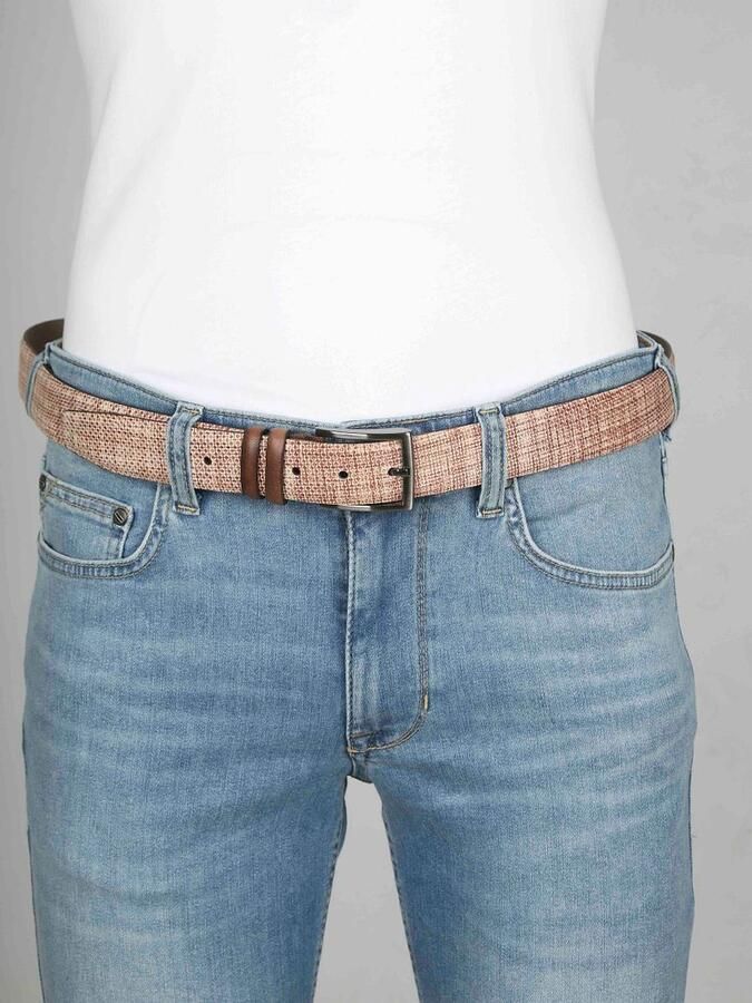 Suitable Riem Leren Riem Mid Bruin