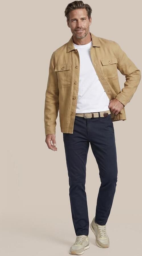 Suitable Linnen Overshirt Beige - Foto 5