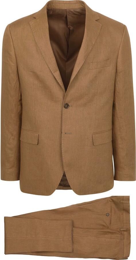 Suitable Linnen Suit Camel - Foto 1