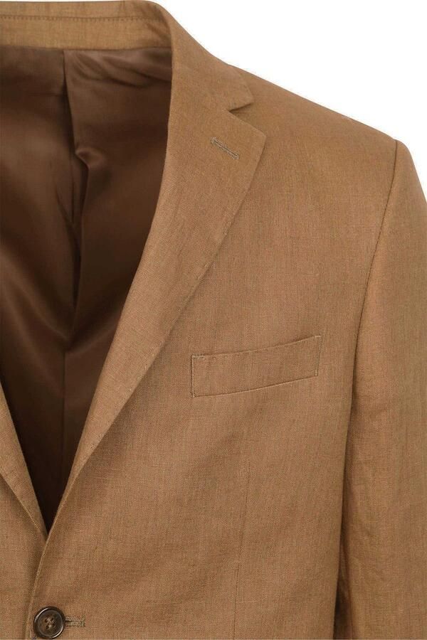 Suitable Linnen Suit Camel - Foto 4