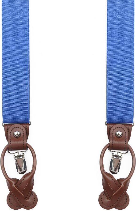 Suitable Luxe Bretels Denim Blauw