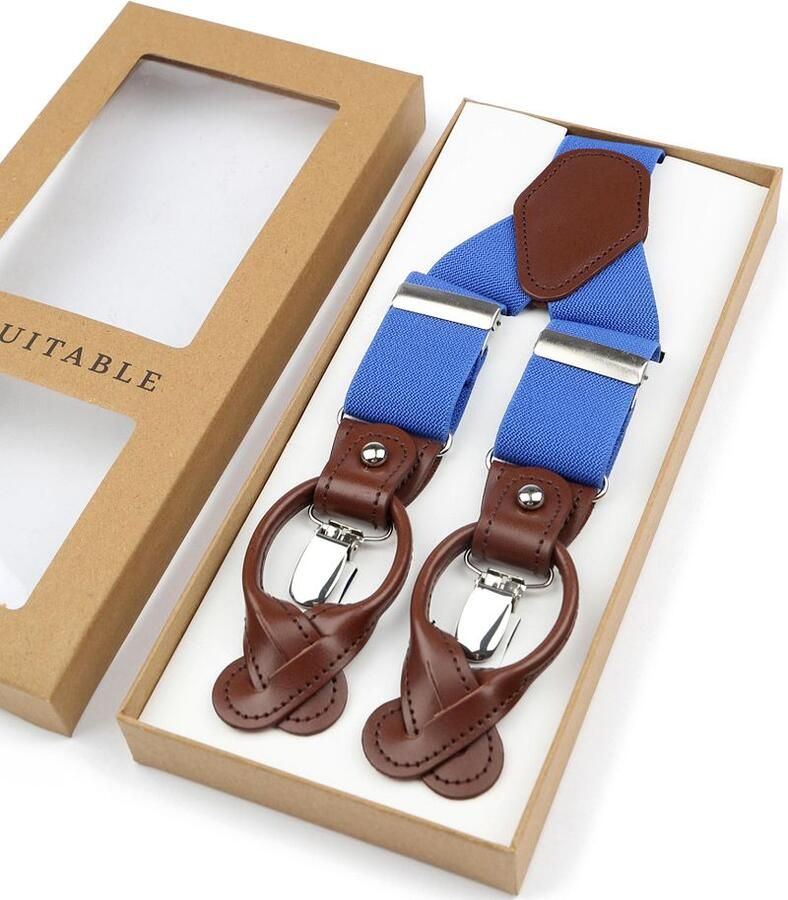 Suitable Luxe Bretels Denim Blauw - Foto 2