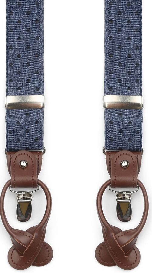 Suitable Luxe Bretels Denim Stippen
