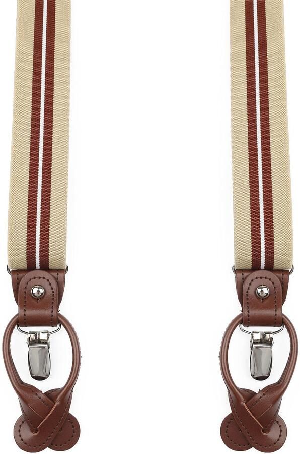 Suitable Luxe Bretels Streep Beige