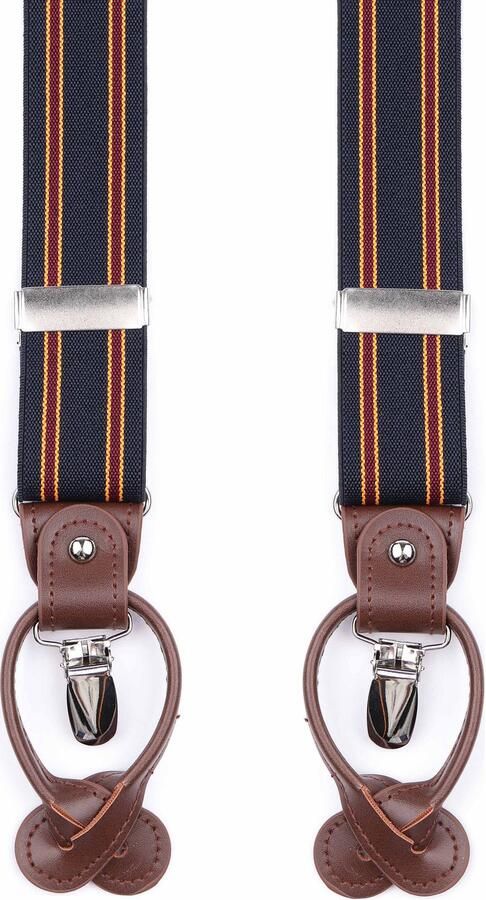 Suitable Luxe Bretels Streep Navy