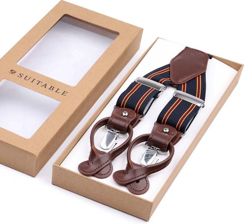 Suitable Luxe Bretels Streep Navy - Foto 2