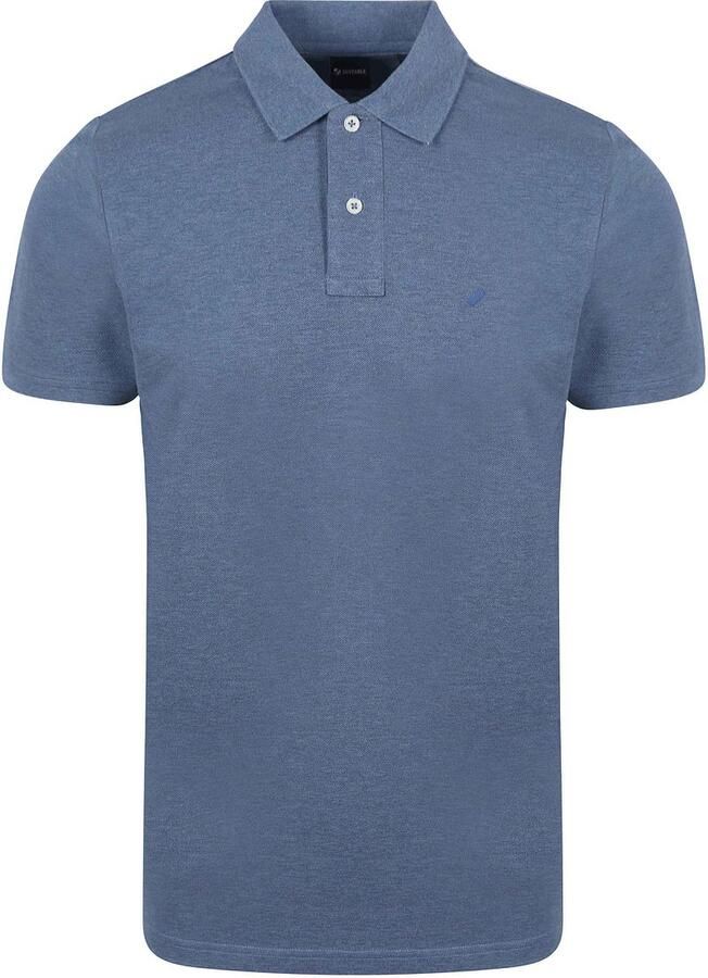 Suitable Mang Poloshirt Blauw