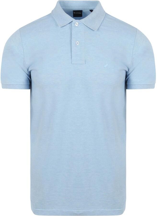 Suitable Mang Poloshirt Lichtblauw