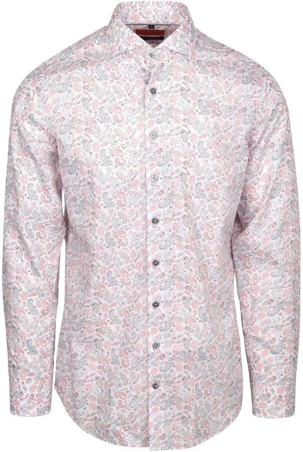 Suitable Overhemd Lange Mouw Melange Overhemd Paisley Multicolour - Foto 2