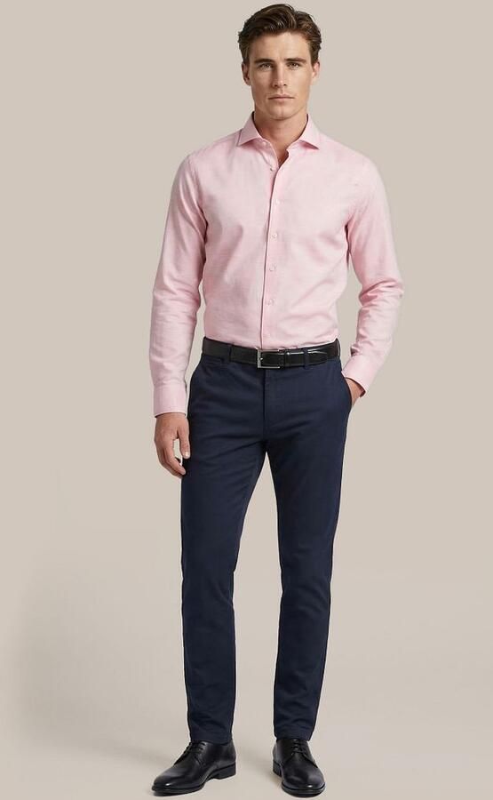 Suitable Melange Overhemd Roze - Foto 5