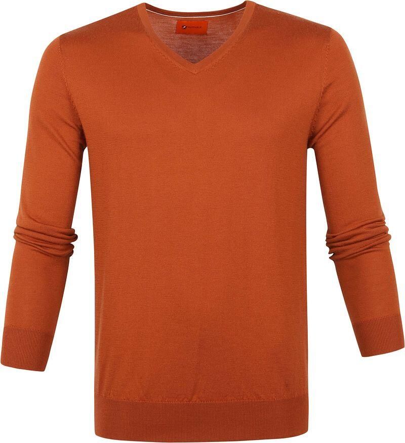 Suitable Merino Aron Pullover Oranje - Foto 1