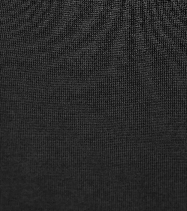 Suitable Merino Half Zip Trui Antraciet - Foto 3